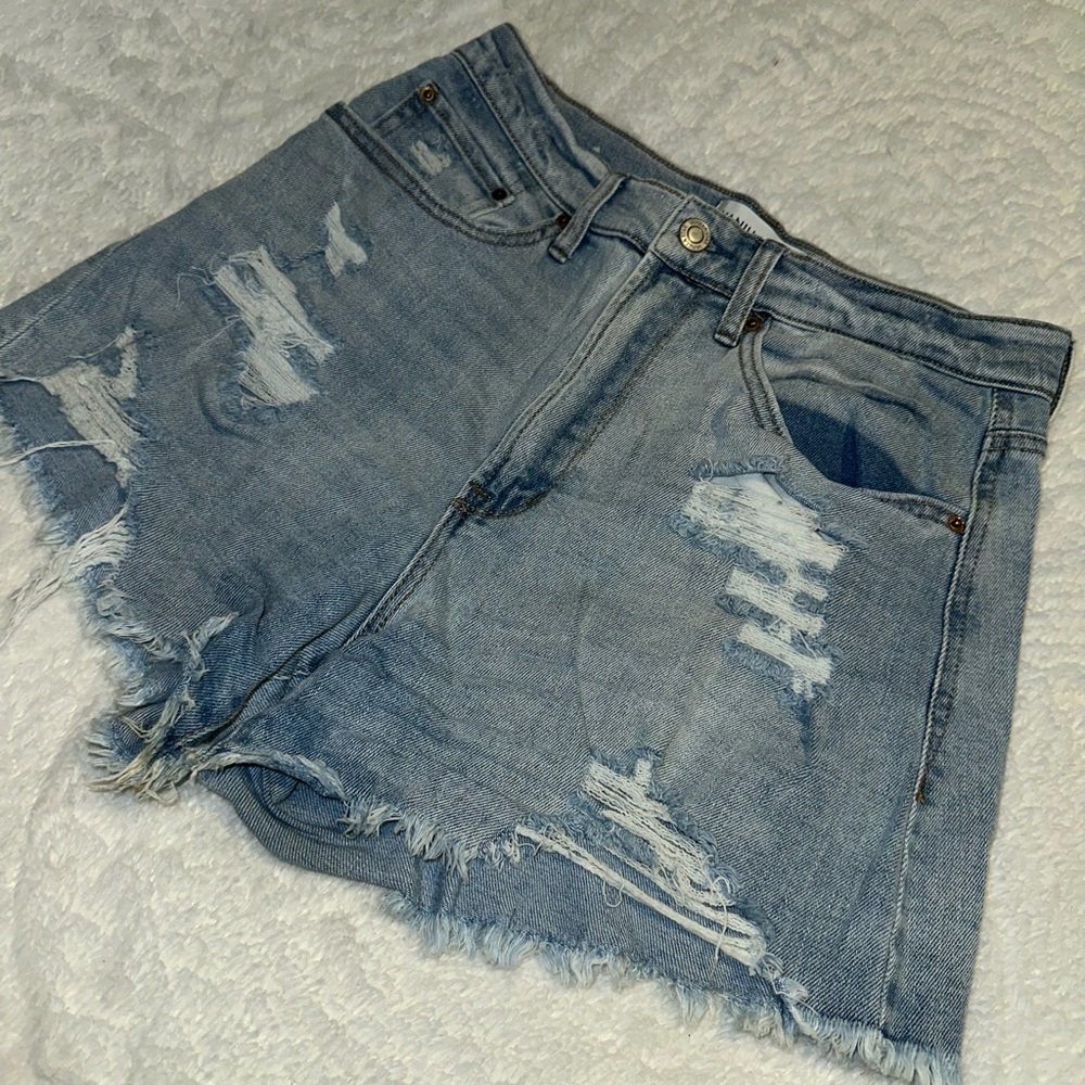 Size 5 Vanilla Star Light Blue Distressed Jean Shorts. MUST BE BUNDLED